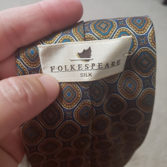 HP 🎊 100% silk tie made in Italy 55 inches long retro pattern - Picture 9 of 9